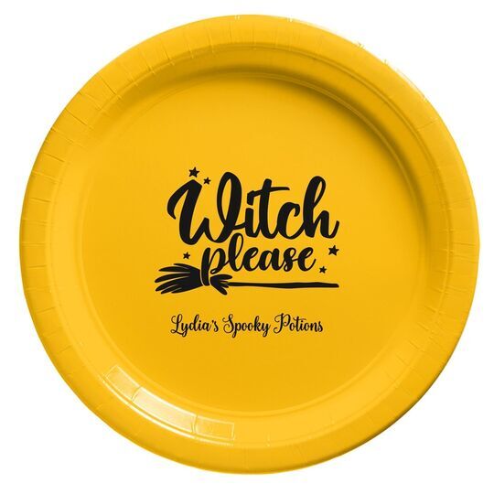 Witch Please Paper Plates